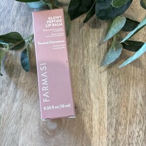 FARMASI GLOWY PEPTIDE LIP BALM Toasted Cinnamon 10ml 0.35oz GENUINE NEW